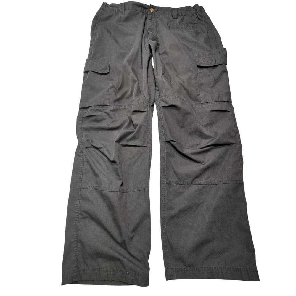 LAPG Urban Ops Tactical Pants Mens 42x32 Black Ripstop Cargo CCP1017LRS
